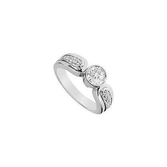 Diamond Engagement Ring : 14K White Gold - 1.00 CT Diamonds