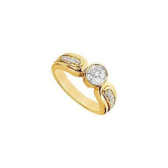 Diamond Engagement Ring : 14K Yellow Gold - 1.00 CT Diamonds