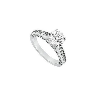 Diamond Engagement Ring : Platinum - 1.25 CT Diamonds