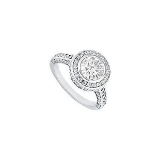 Diamond Engagement Ring : Platinum - 1.50 CT TGW