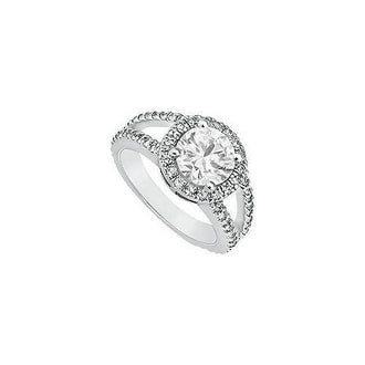 Diamond Engagement Ring : Platinum - 1.25 CT Diamonds