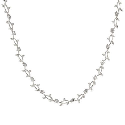 Rhodium Plated Vineyard Necklace