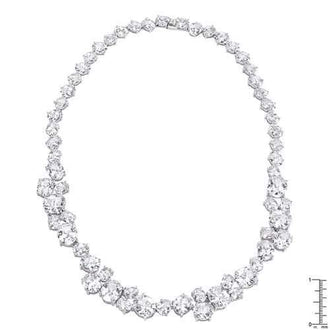 Bejeweled Cubic Zirconia Collar Necklace