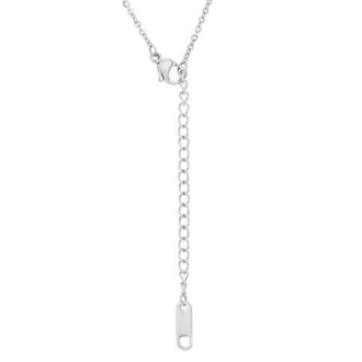 Daisy Rhodium Delicate White Floral Necklace