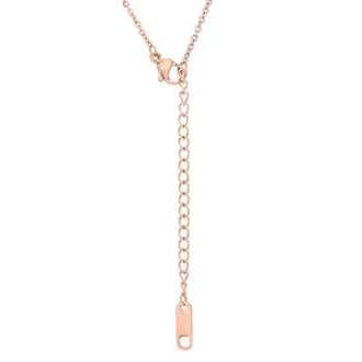 Hana Rose Gold Stainless Steel Delicate Heartbeat Necklace