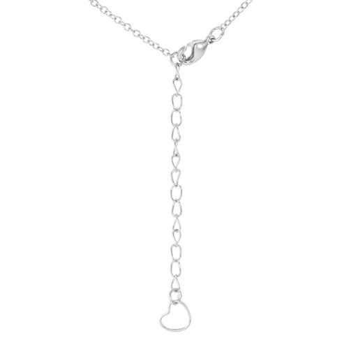 .22 Ct Interlocking Hearts Necklace with CZ