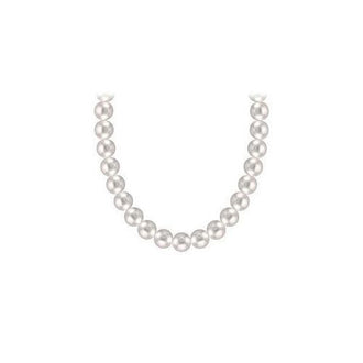 Akoya Cultured Pearl Necklace : 14K White Gold  4 MM