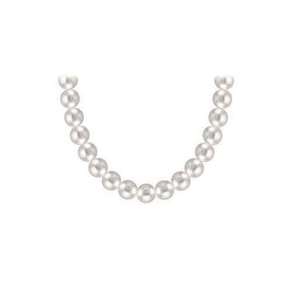 Akoya Cultured Pearl Necklace : 14K White Gold  8 MM