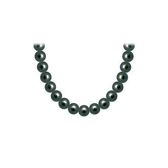 Akoya Cultured Pearl Necklace : 14K White Gold  8 MM