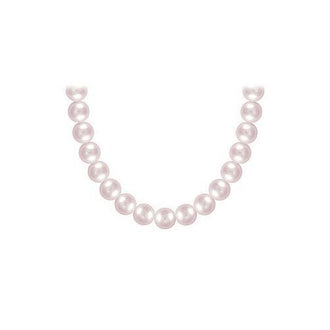 Akoya Cultured Pearl Necklace : 14K White Gold  8 MM