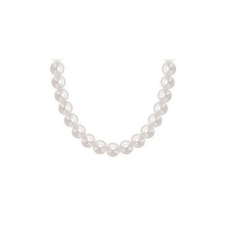 Akoya Cultured Pearl Necklace : 14K White Gold  6 MM