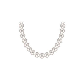 Akoya Cultured Pearl Necklace : 14K Yellow Gold  5 MM