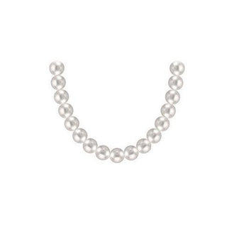 Akoya Cultured Pearl Necklace : 14K Yellow Gold  7 MM