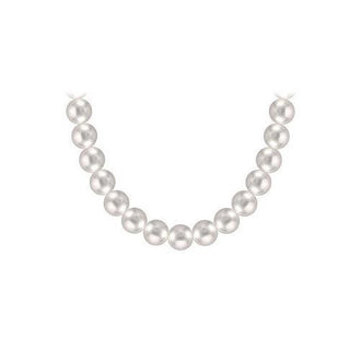 Akoya Cultured Pearl Necklace : 14K Yellow Gold  10 MM