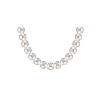 Akoya Cultured Pearl Necklace : 14K Yellow Gold  11 MM