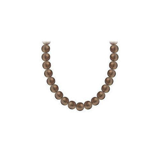 Akoya Cultured Pearl Necklace : 14K Yellow Gold  4 MM