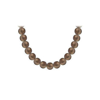 Akoya Cultured Pearl Necklace : 14K Yellow Gold  10 MM