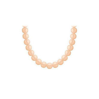 Akoya Cultured Pearl Necklace : 14K Yellow Gold  6 MM