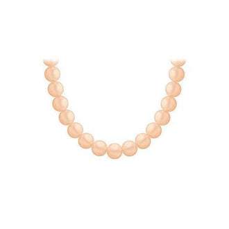 Akoya Cultured Pearl Necklace : 14K Yellow Gold  9 MM