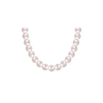 Akoya Cultured Pearl Necklace : 14K Yellow Gold  7 MM