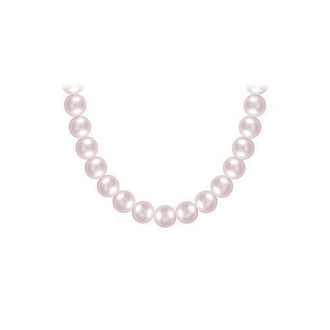 Akoya Cultured Pearl Necklace : 14K Yellow Gold  9 MM