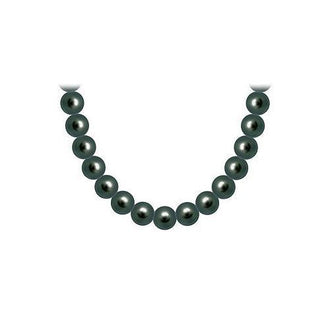 Tahitian Pearl Necklace : 18K White Gold  10.00 - 12.00  MM