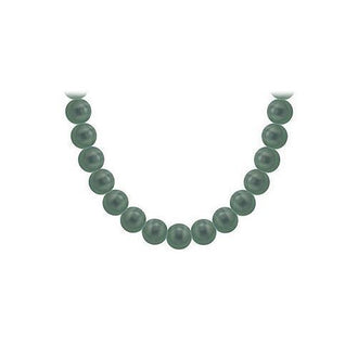 Tahitian Pearl Necklace : 18K White Gold  10.00 - 12.00 MM