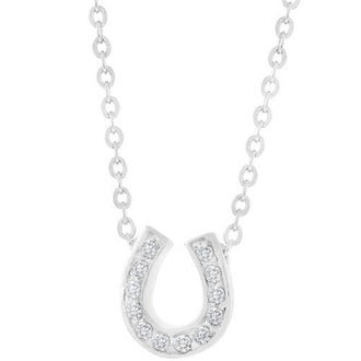 Bezel Horseshoe Pendant