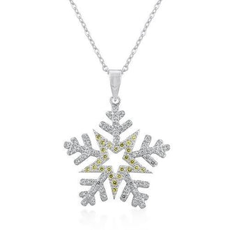 Pave Snowflake Pendant