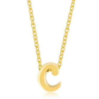 Golden Initial C Pendant