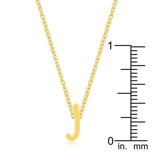 Golden Initial J Pendant