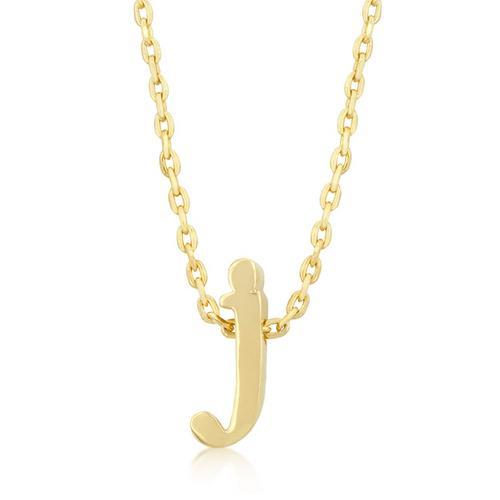 Golden Initial J Pendant