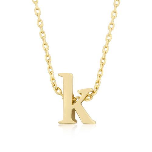 Golden Initial K Pendant