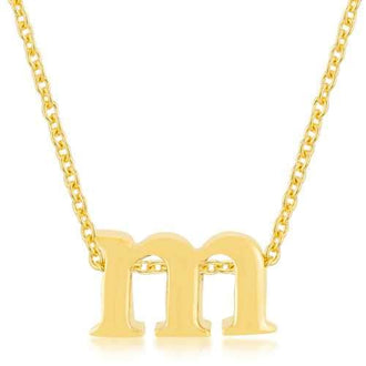 Golden Initial M Pendant