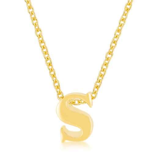 Golden Initial S Pendant