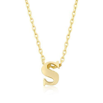 Golden Initial S Pendant