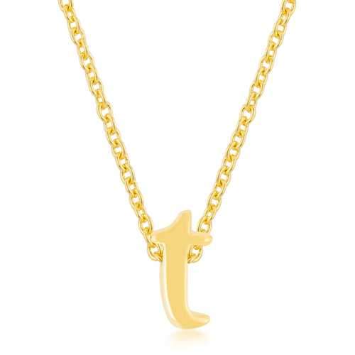 Golden Initial T Pendant