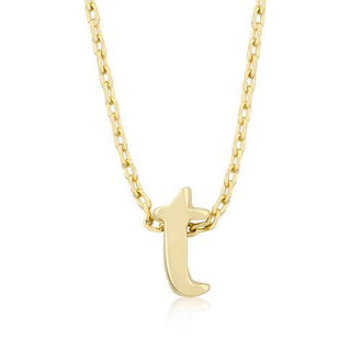 Golden Initial T Pendant