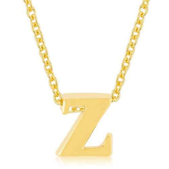 Golden Initial Z Pendant