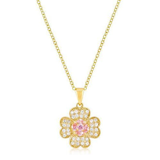 Goldtone Lucky Clover Pendant