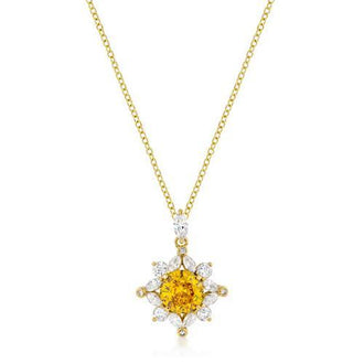 Classic Sun Pendant in Goldtone