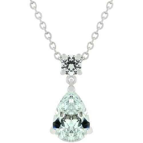 Chandelier Pear Cubic Zirconia Pendant