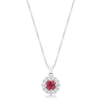 Bella Bridal Pendant in Pink