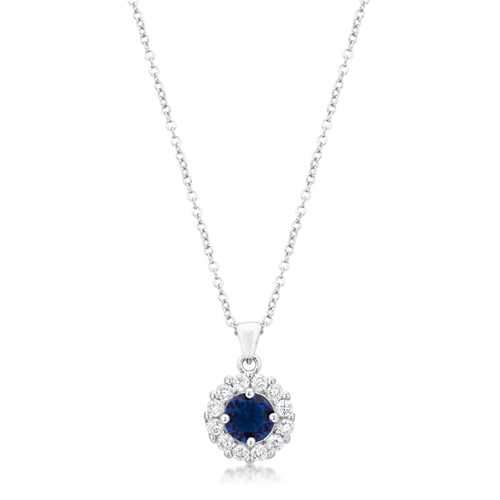 Bella Bridal Pendant in Blue