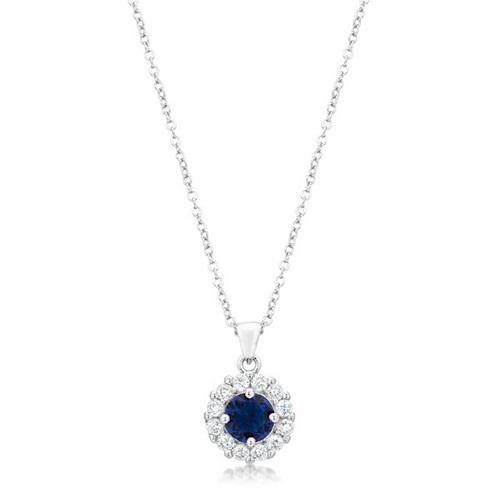 Bella Bridal Pendant in Blue