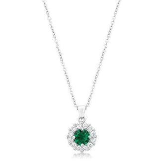 Bella Bridal Pendant in Green