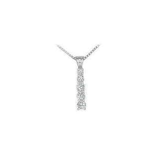 Diamond Journey Pendant : 14K White Gold - 0.50 CT Diamonds