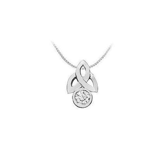 Diamond Pendant : 14K White Gold - 0.25 CT Diamonds