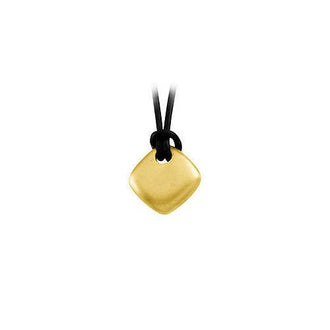 14K Yellow Gold Diamond Shape Pendant