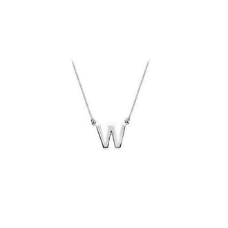 Baby Charm Initial Pendant W 14K White Gold